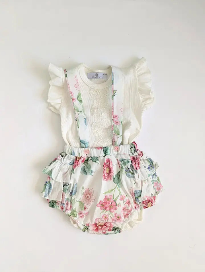Floral Ruffle Romper